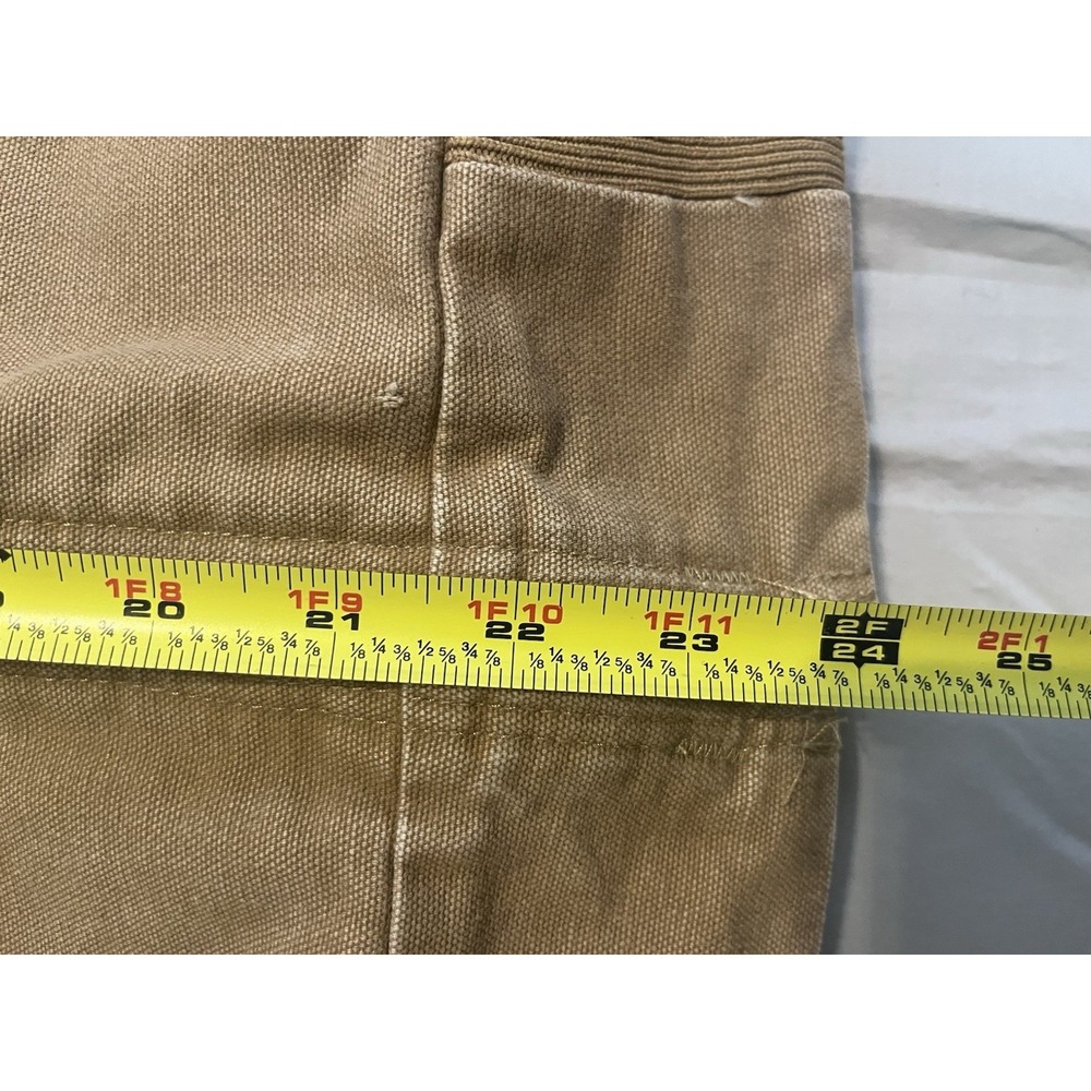 Carhartt Jacket Henkles & McCoy J25 CML Hooded Coat Tan Work Wear Distressed L - Picture 5 of 16